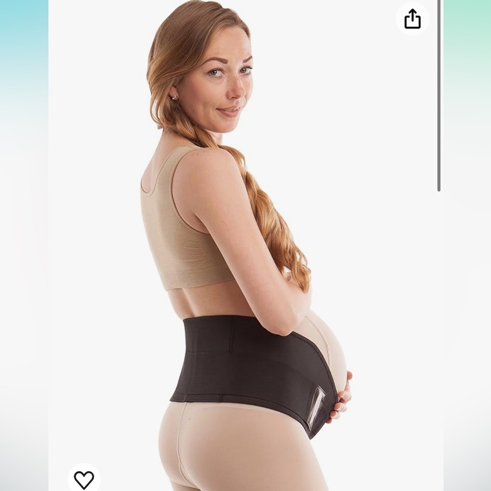 XL maternity support belt black